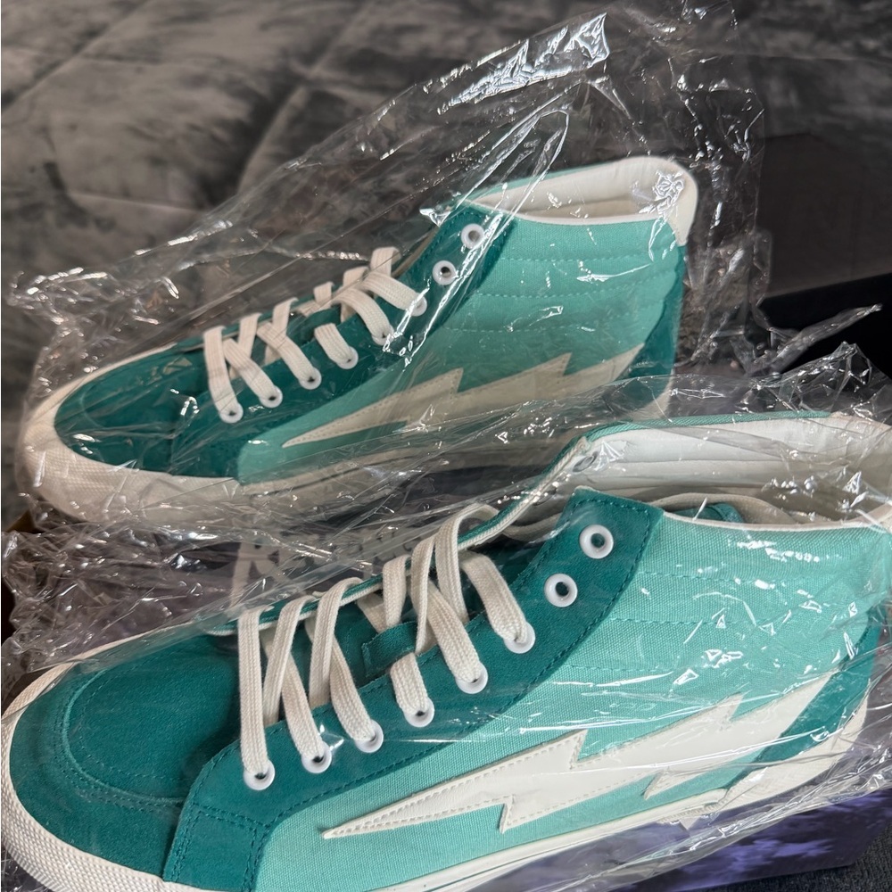 Revenge X Storm High-Top Sneakers - Teal and White - Picture 3 of 3